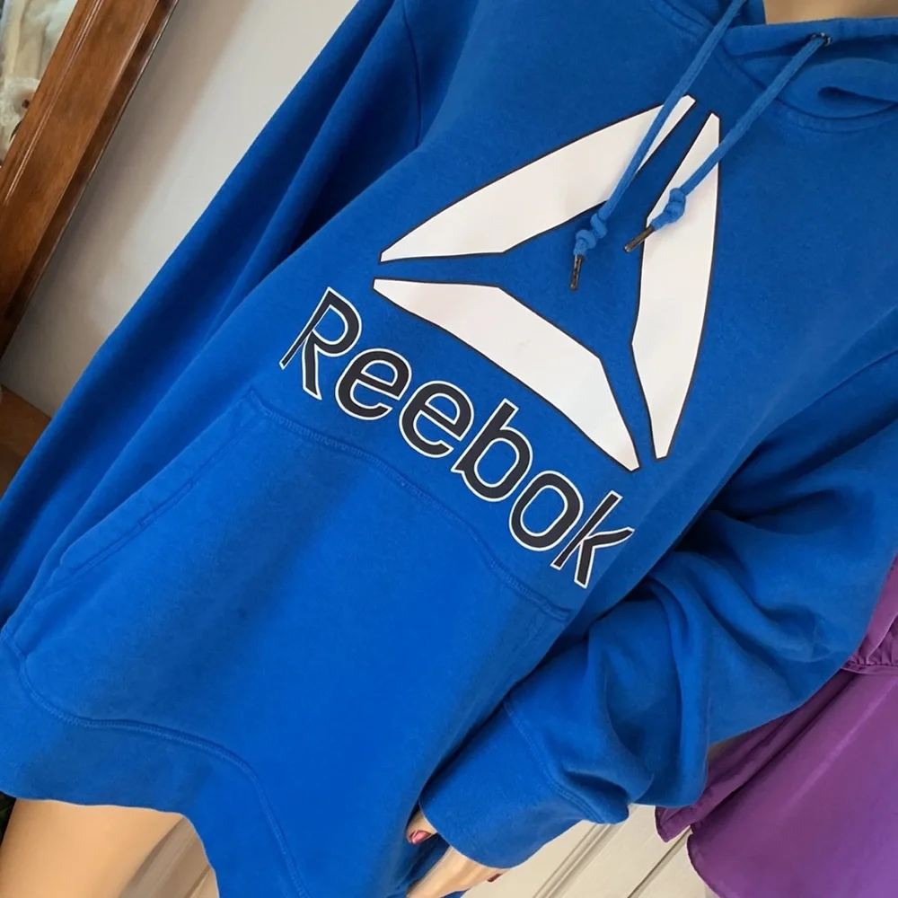 Reebok Hoodie pullover blue jacket tunic top size extra large - Picture 4 of 11
